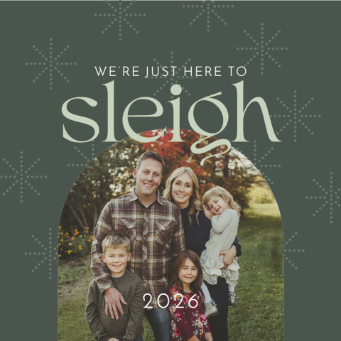 Here To Sleigh Acrylic Ornament